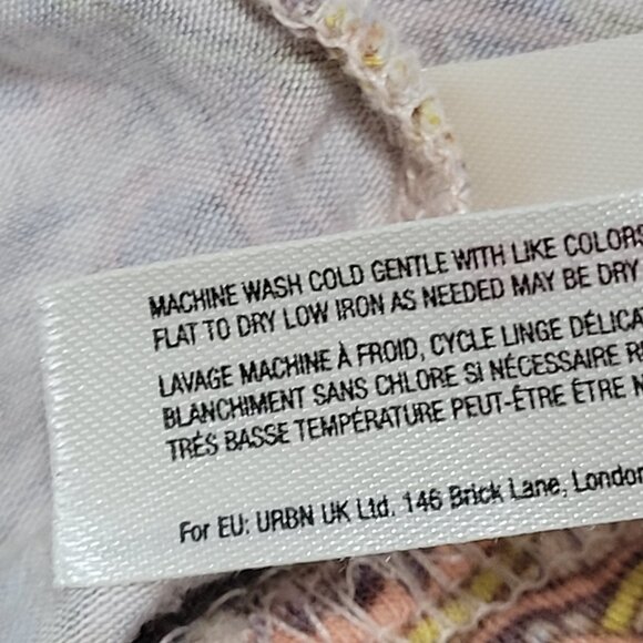 Anthropologie Multicolor Print Boho Stretch Short Sleeve Jumpsuit Jumper Medium - Picture 12 of 12